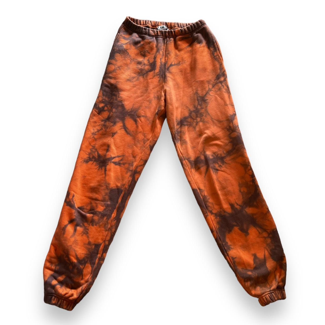 I Am GIA Tie Dye Sweatpants Color orange and Depop