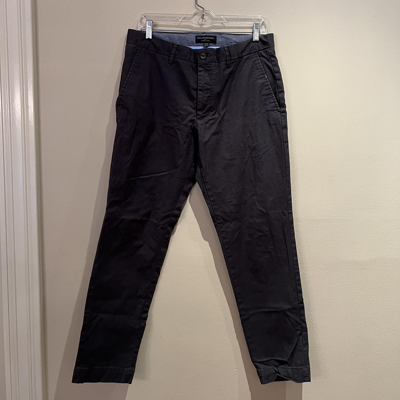 Banana Republic Men's Black Trousers Depop