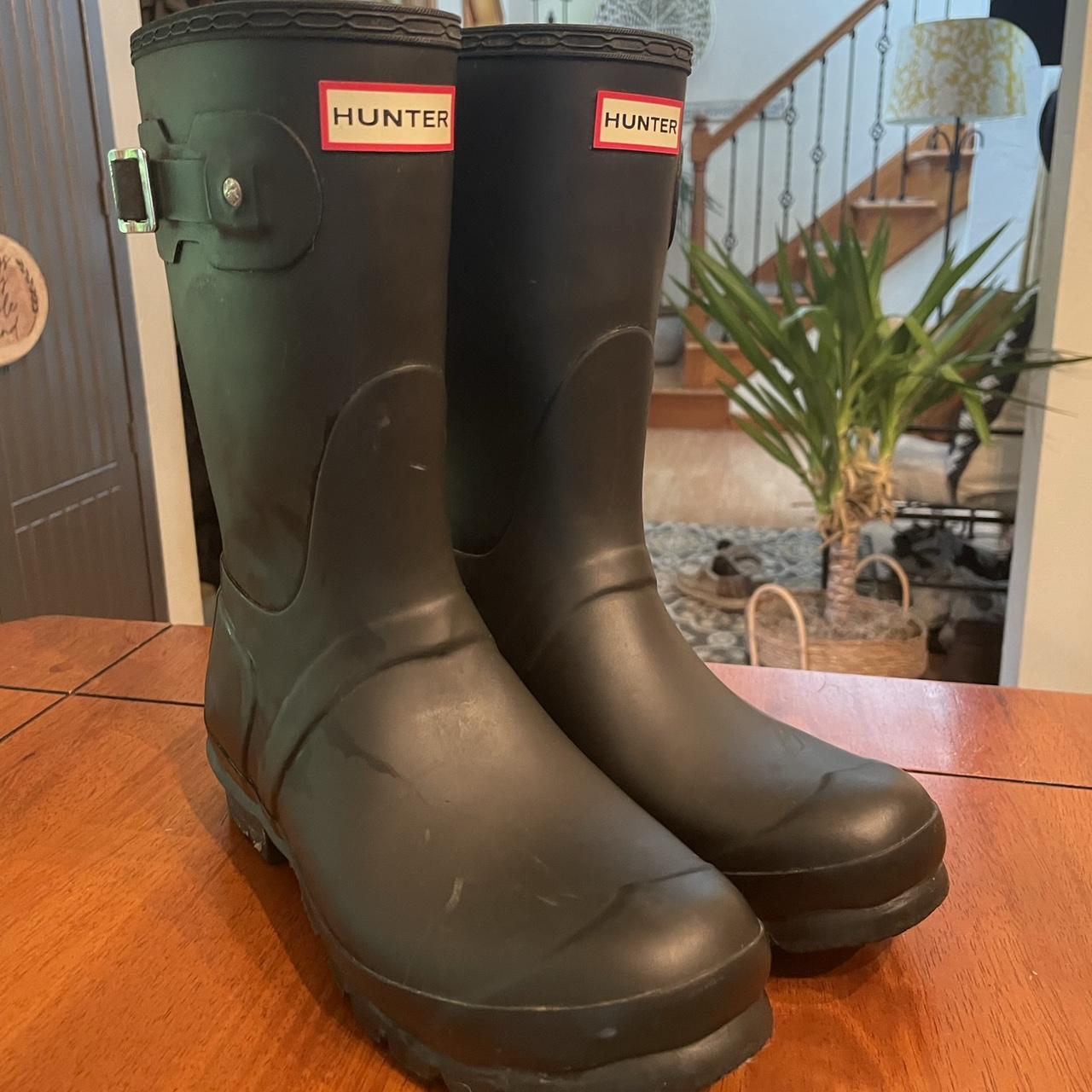 Hunter boots dark outlet olive