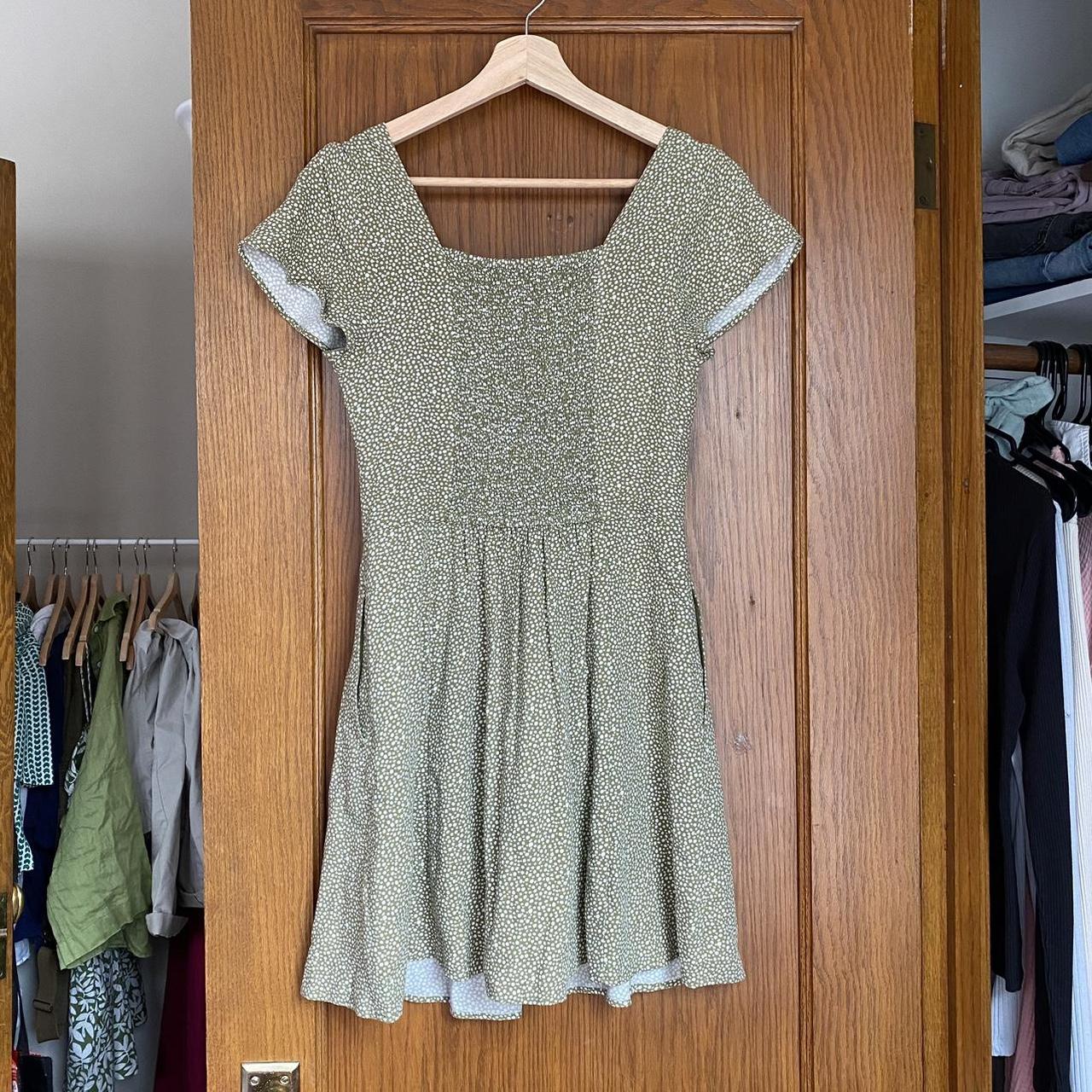 Abercrombie & Fitch Women's Green Dress | Depop