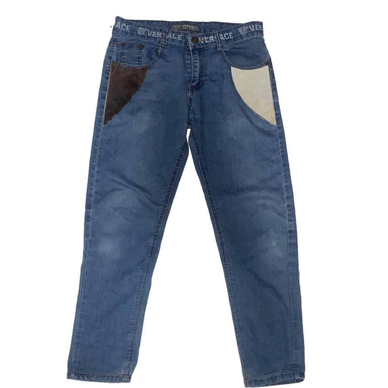 Cowhide Versace jeans couture jeans women rare XS... Depop