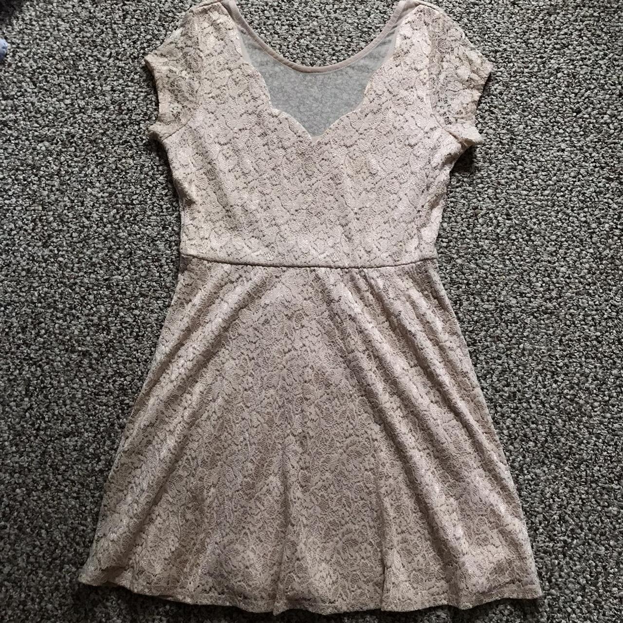 Pastel pink lacey large Charlotte Russe dress No... - Depop