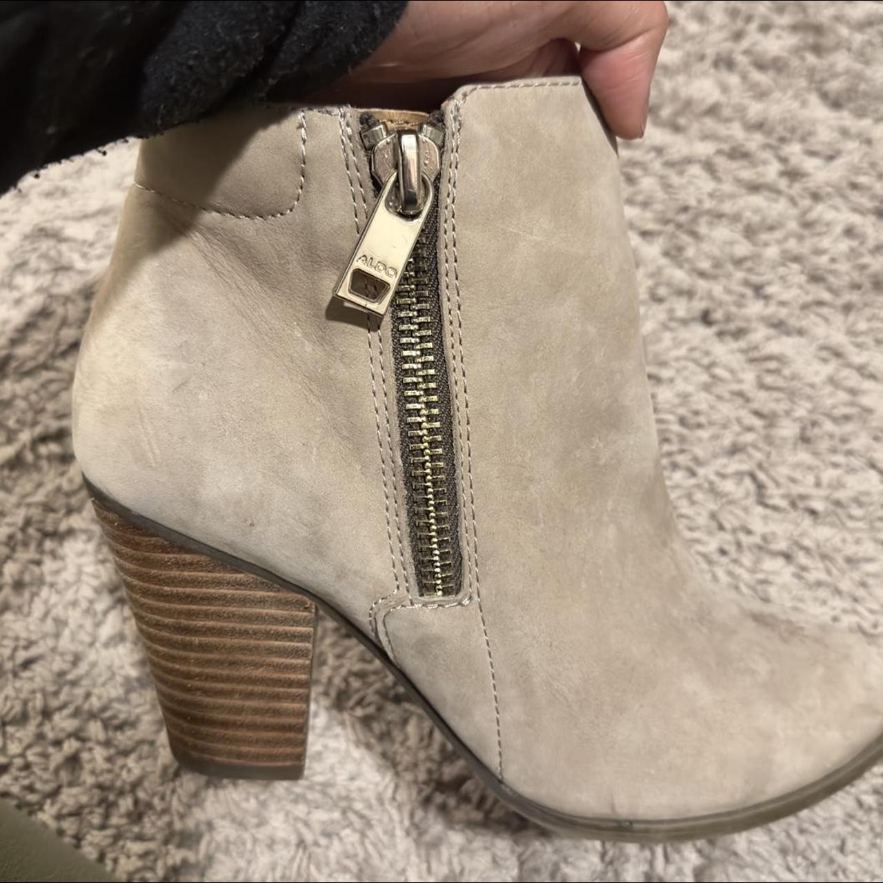 aldo tan ankle boots
