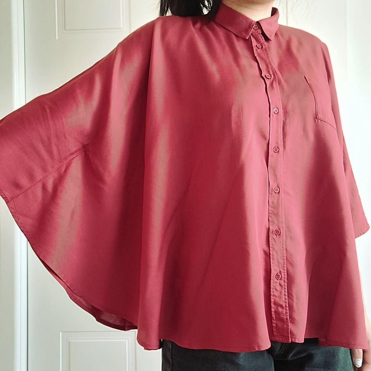 Dark red collared shirt from Country Road. Extreme... Depop