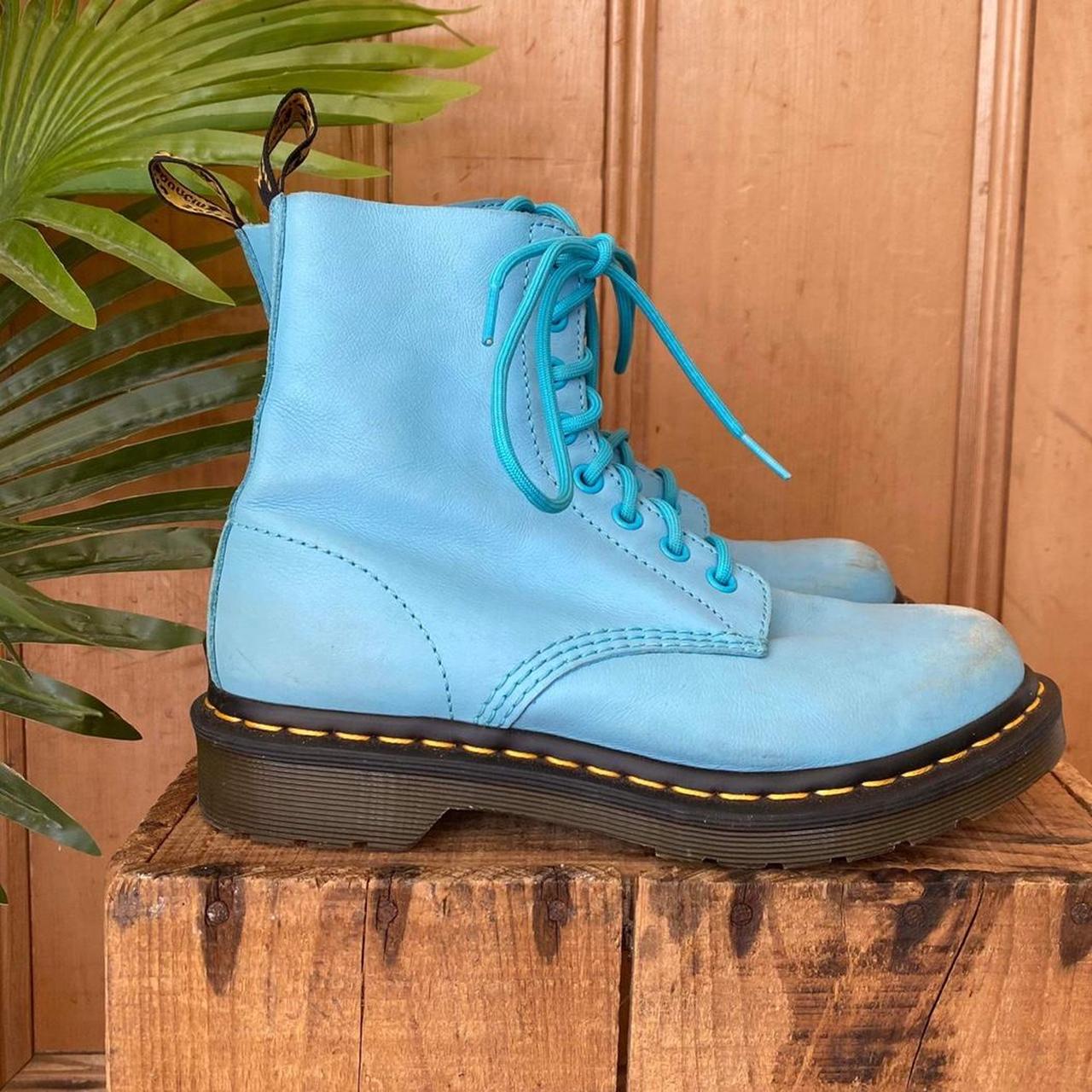 Rare Dr Marten Sky Baby Blue Pascal Leather. Depop