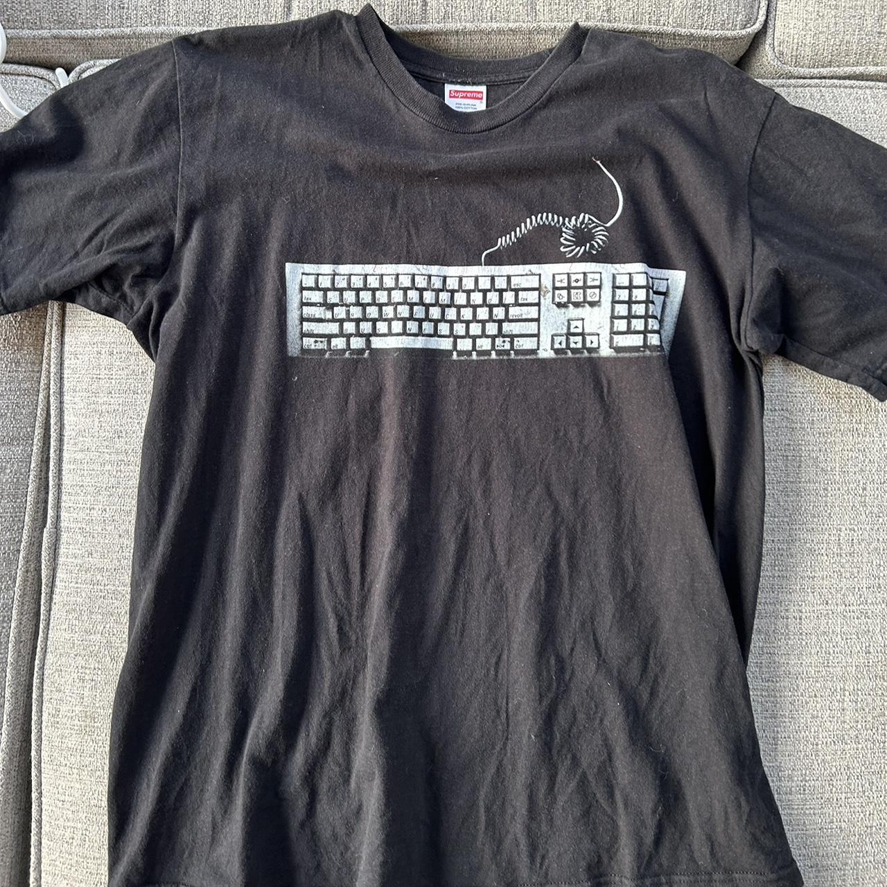 Supreme keyboard discount tee black