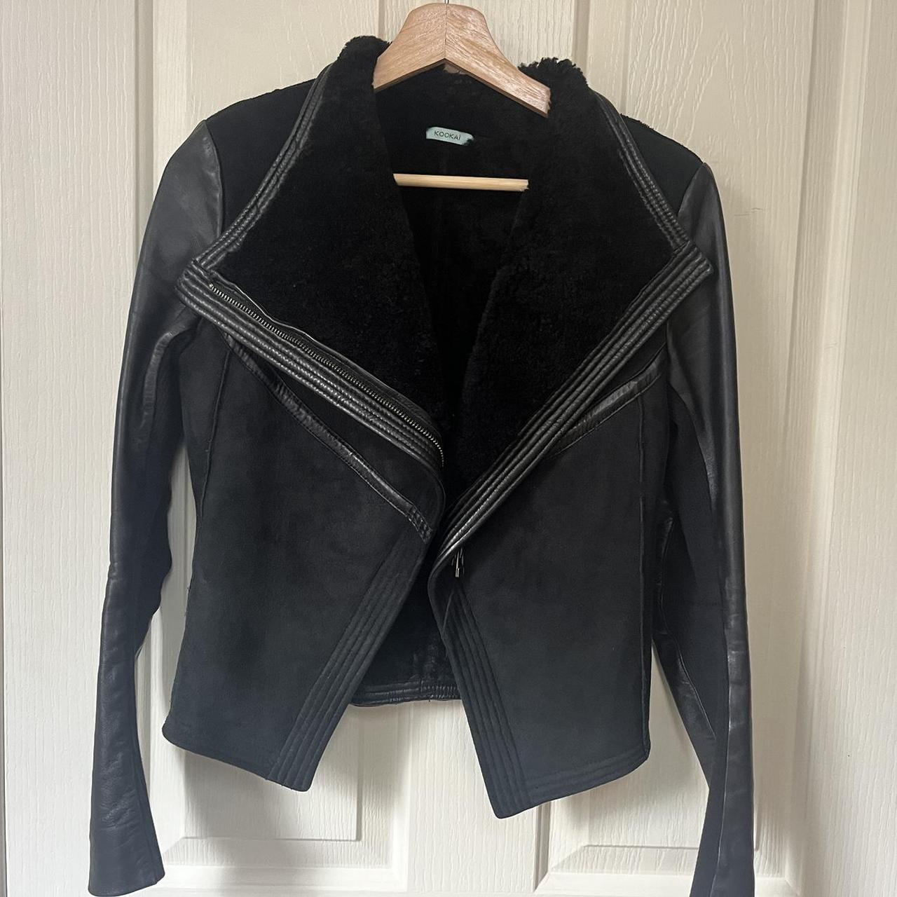 Kookai shearling leather jacket, Bought