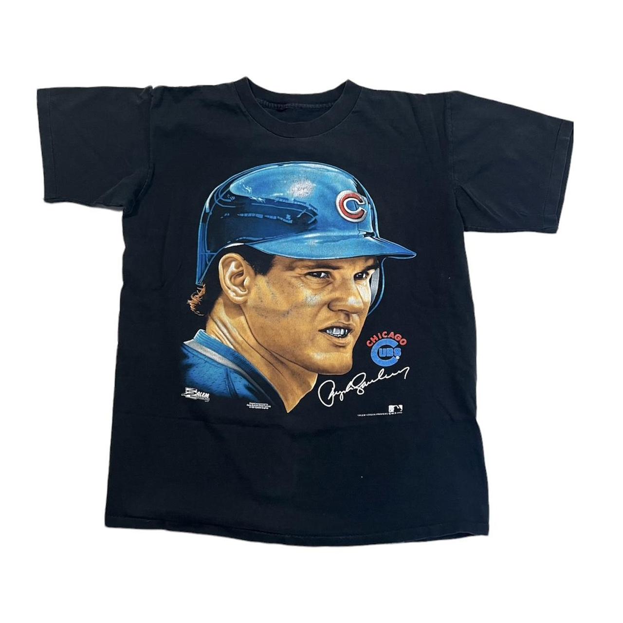 Chicago Cubs 90s Vintage Shirt Large Ryne Sandberg Caricature Salem buy Sportswear