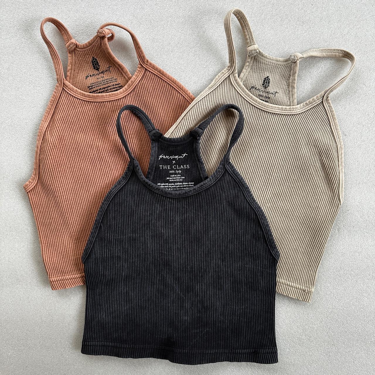 Washed Daily Crop, Charcoal Crop Top