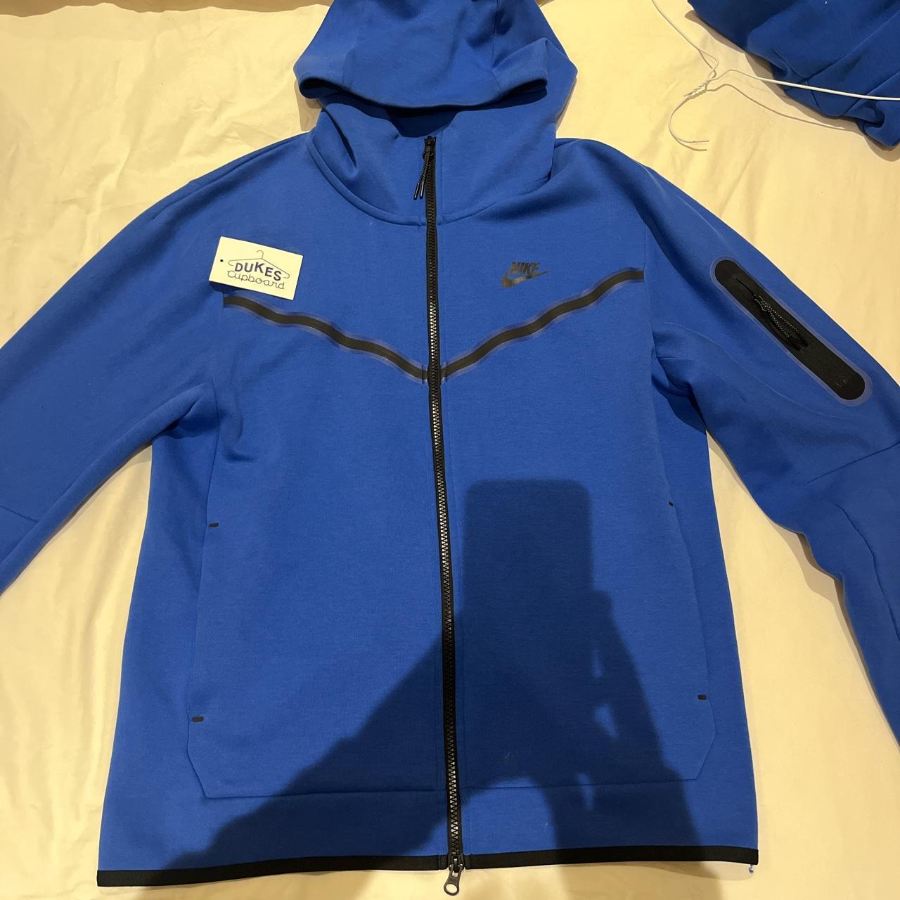 mens nike tech fleece tracksuit blue