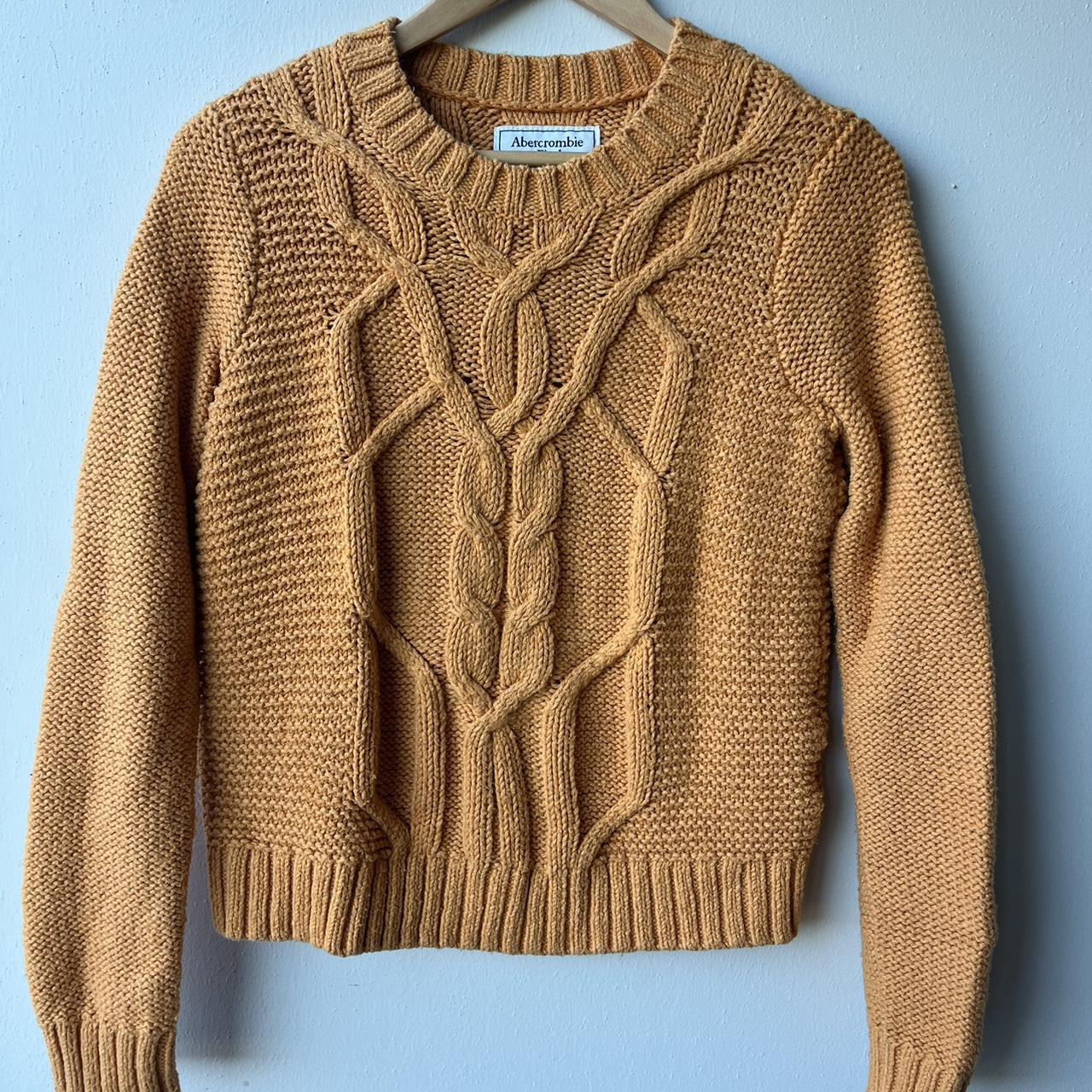 Abercrombie cable knit on sale sweater