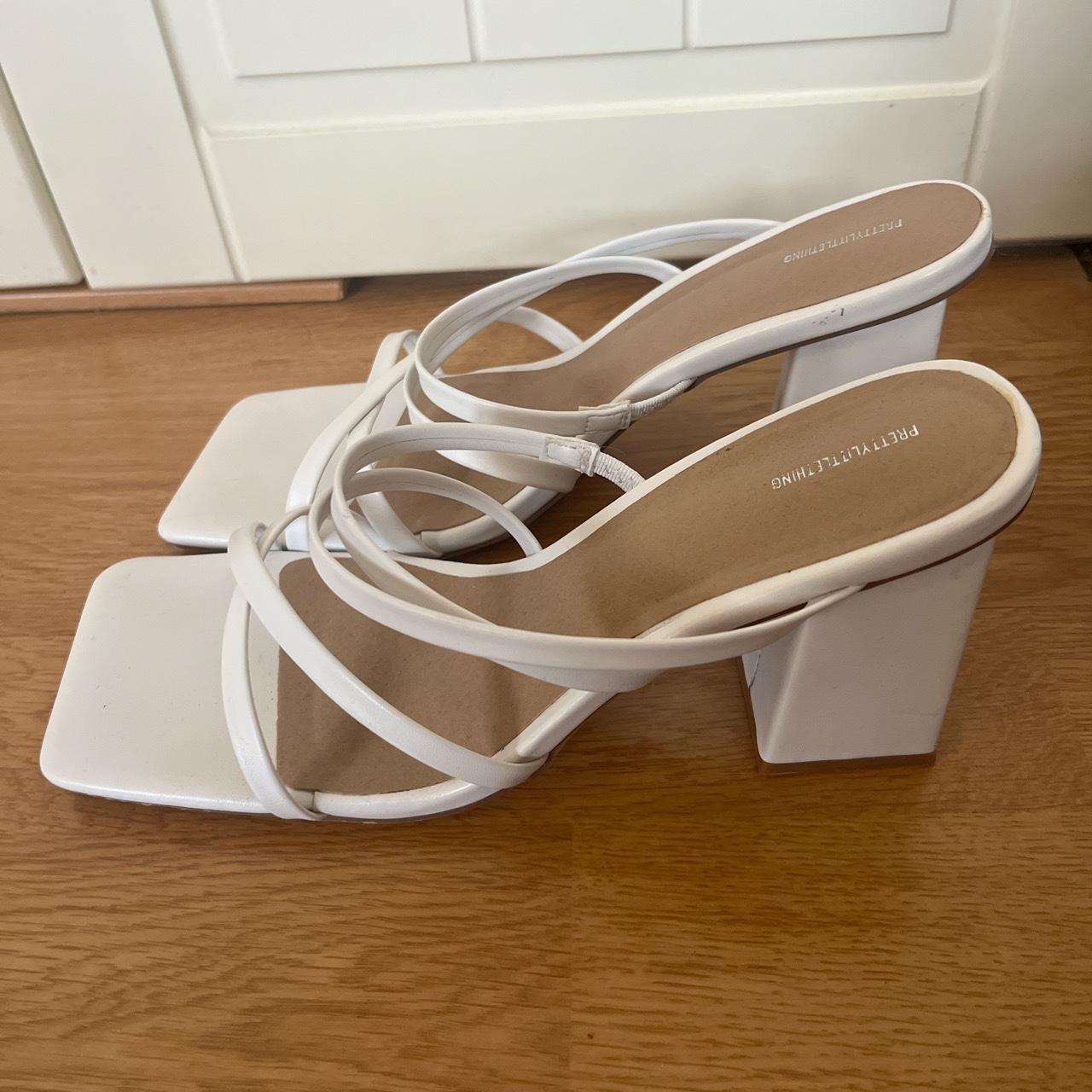 plt white heels