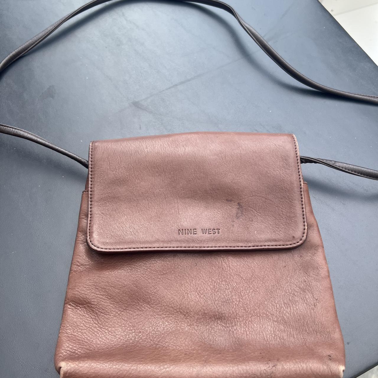 Nine West Women's Crossbody bags - Brown – Nine West brown leather crossbody bag with …