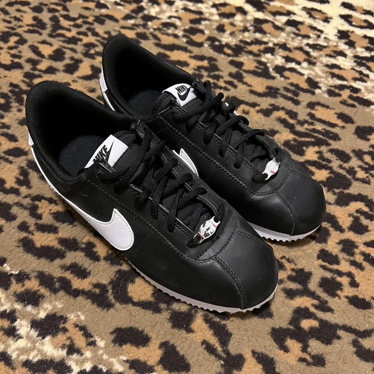 mens black nike cortez trainers