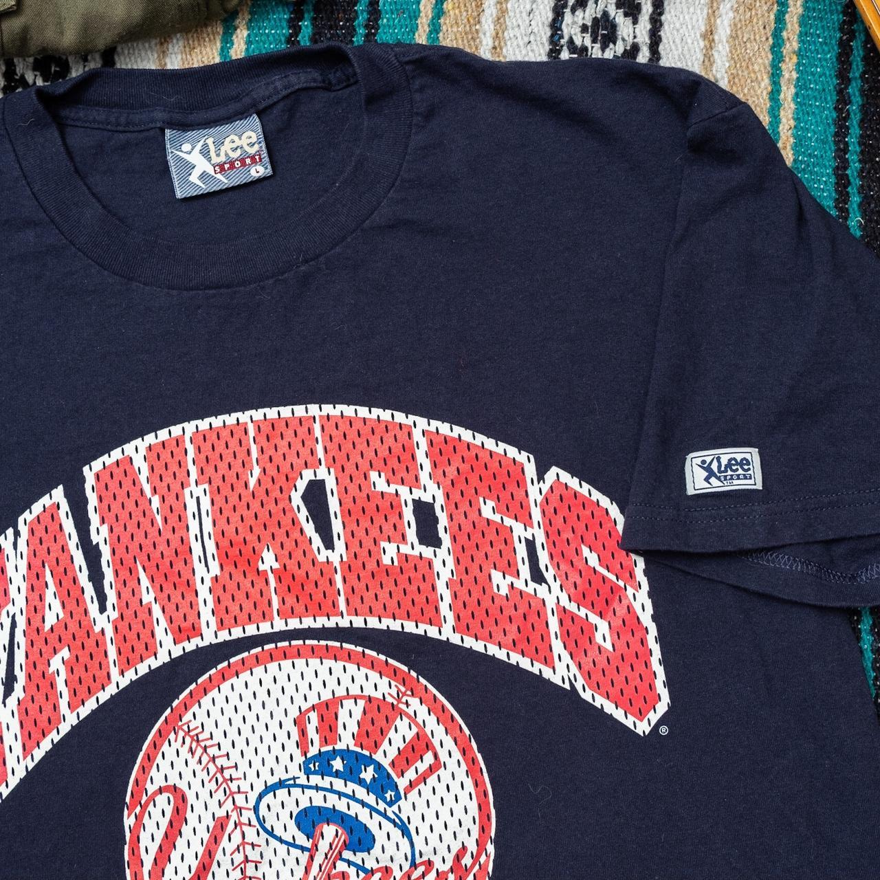 Vintage Lee sport nutmeg t shirt NY Yankees in a - Depop