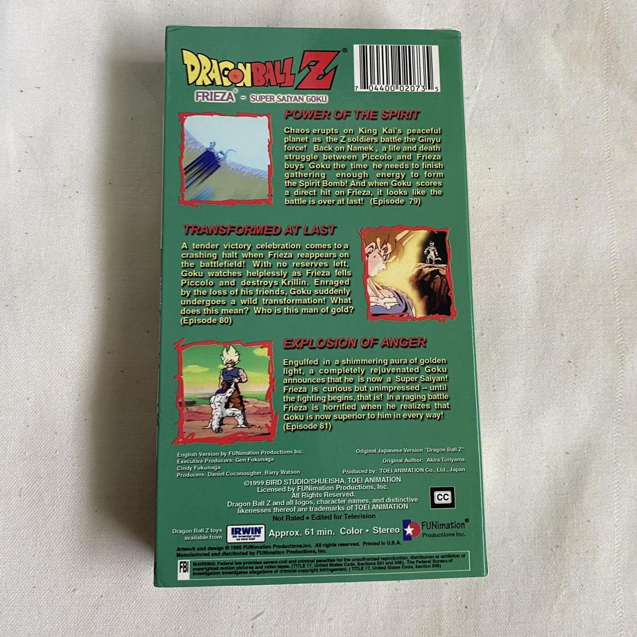 Dragon store Ball Z : The Saiyan Conflict (VHS) - Vintage 1999