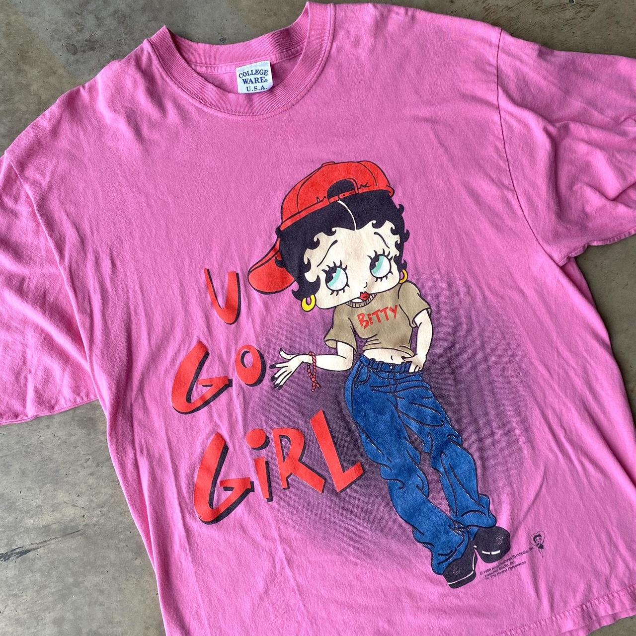 Vintage 90s Betty Boop shirt 1998 college ware USA | Depop