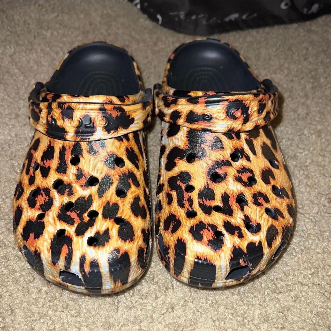 Leopard print Crocs Depop