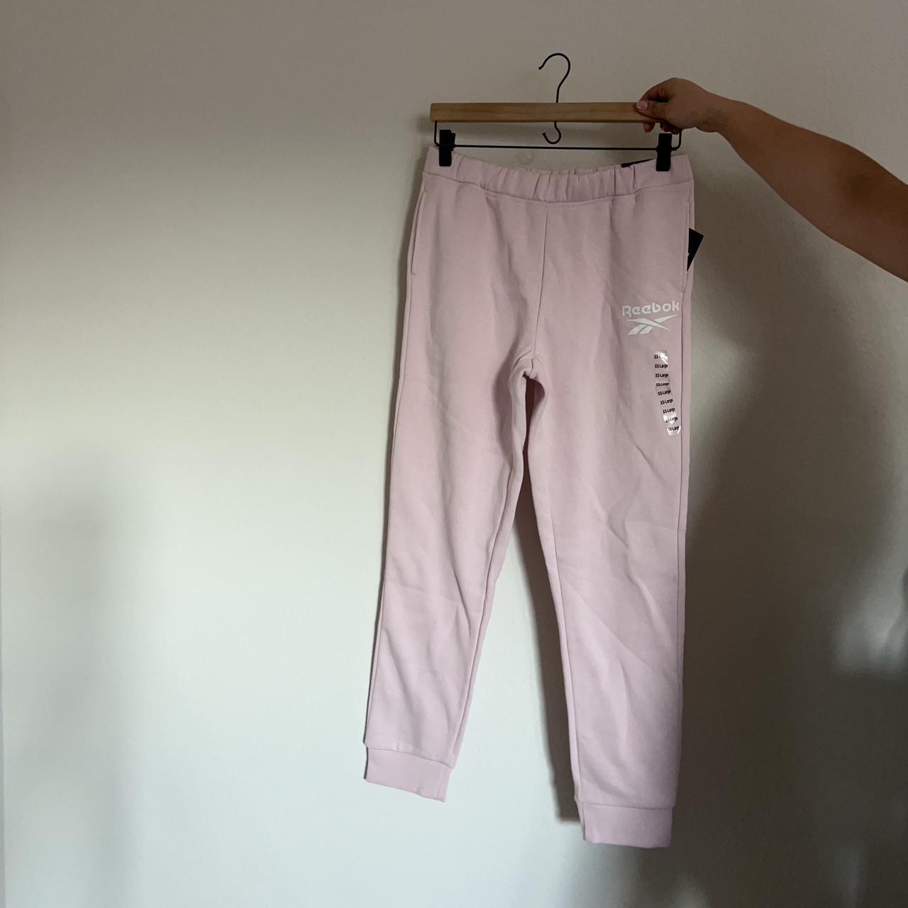 Reebok light pink cuffed joggers. Brand new with Depop