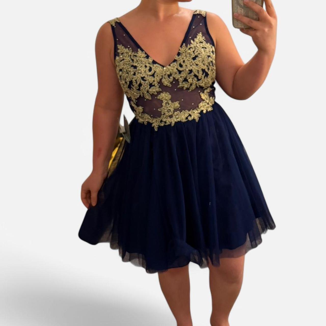 JCPenney Prom/Party Dress, mesh top with Depop