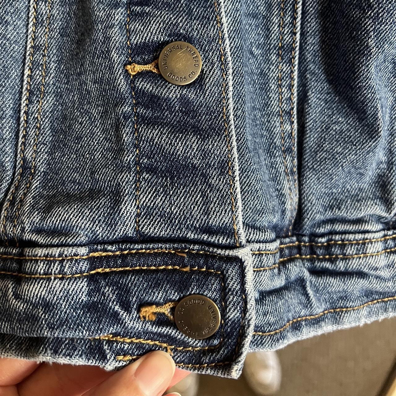 Universal Thread Women's Denim Jacket - Blue/Navy… - image 4