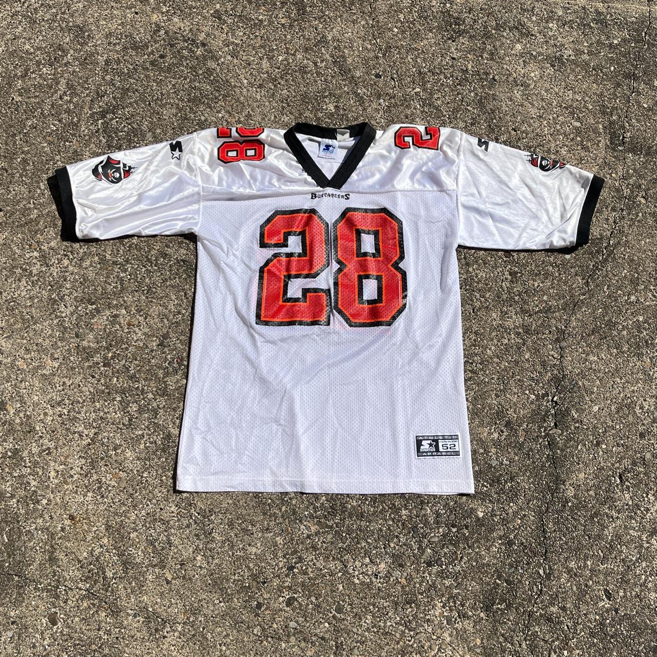 rare white 90s Starter Warrick Dunn Tampa Bay - Depop