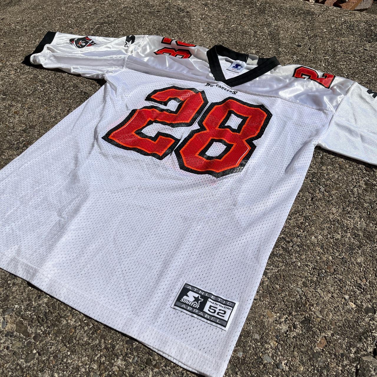 rare white 90s Starter Warrick Dunn Tampa Bay - Depop