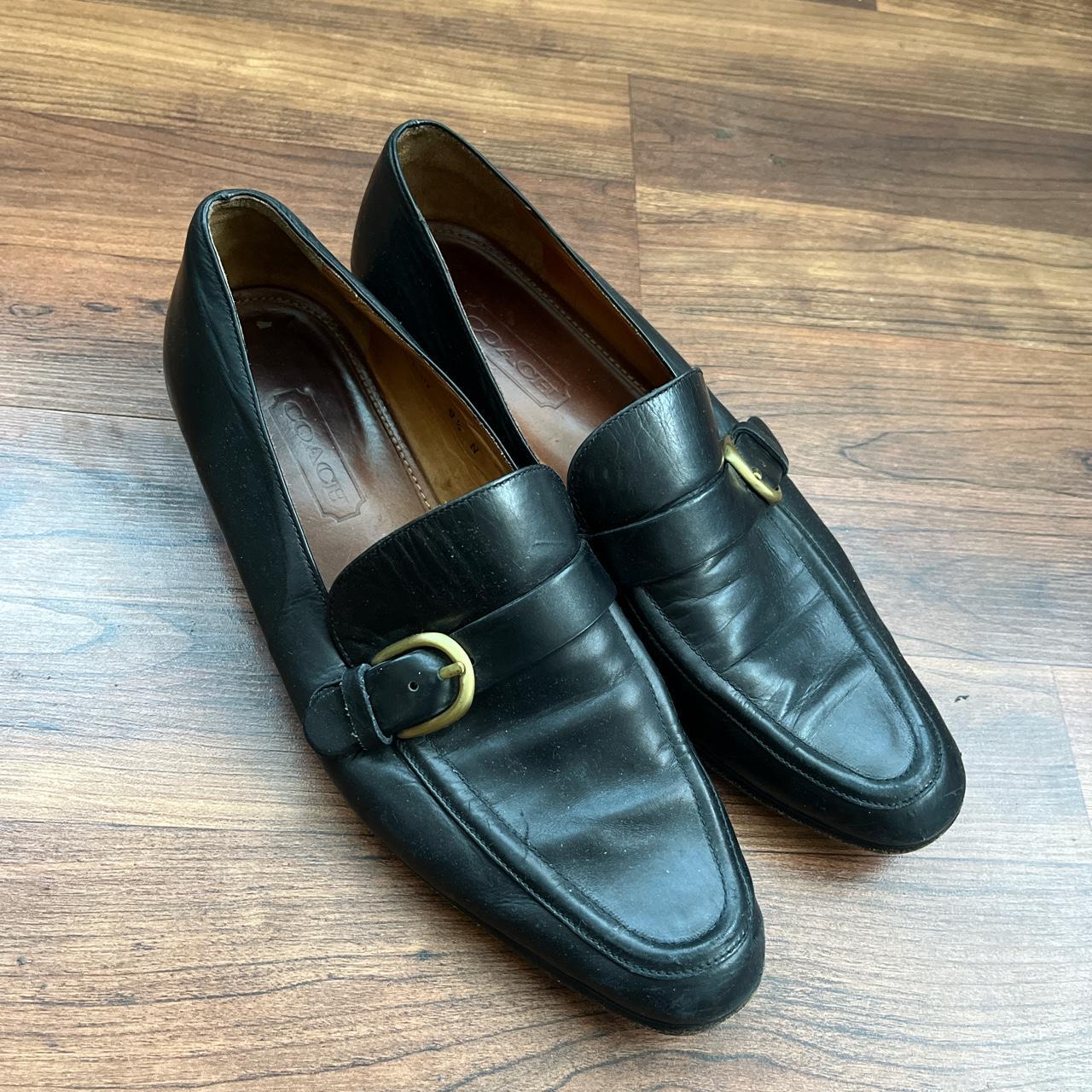 Vintage Coach Loafers - Real Italian Leather Size 8.5 - Depop