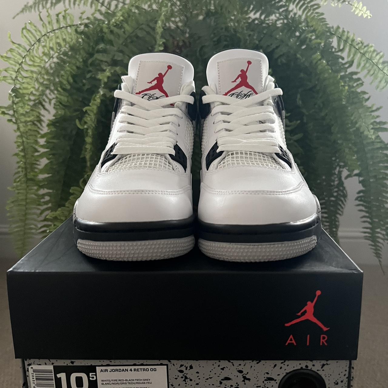mens white jordan 4