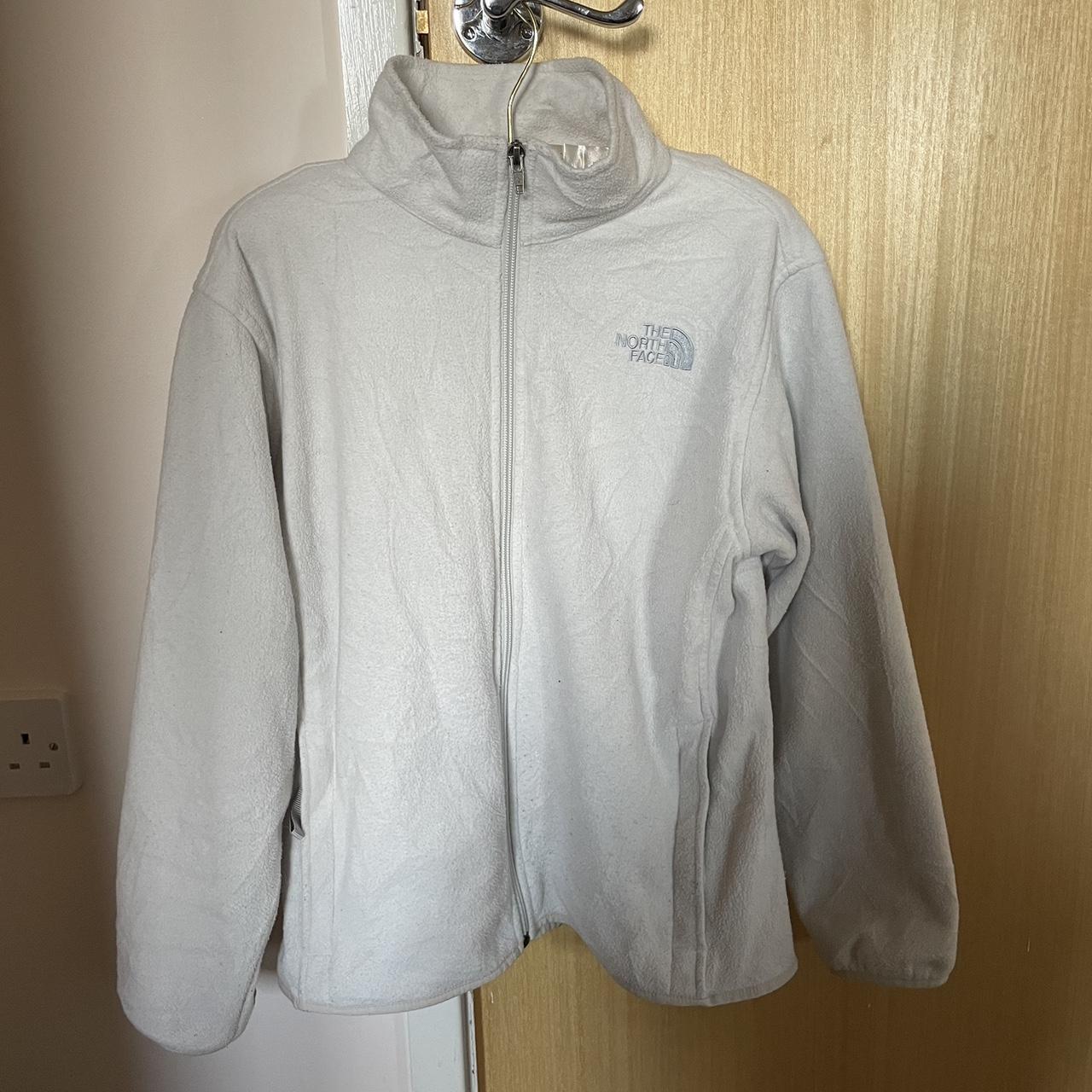 The North Face Women's White and Cream Jacket | Depop