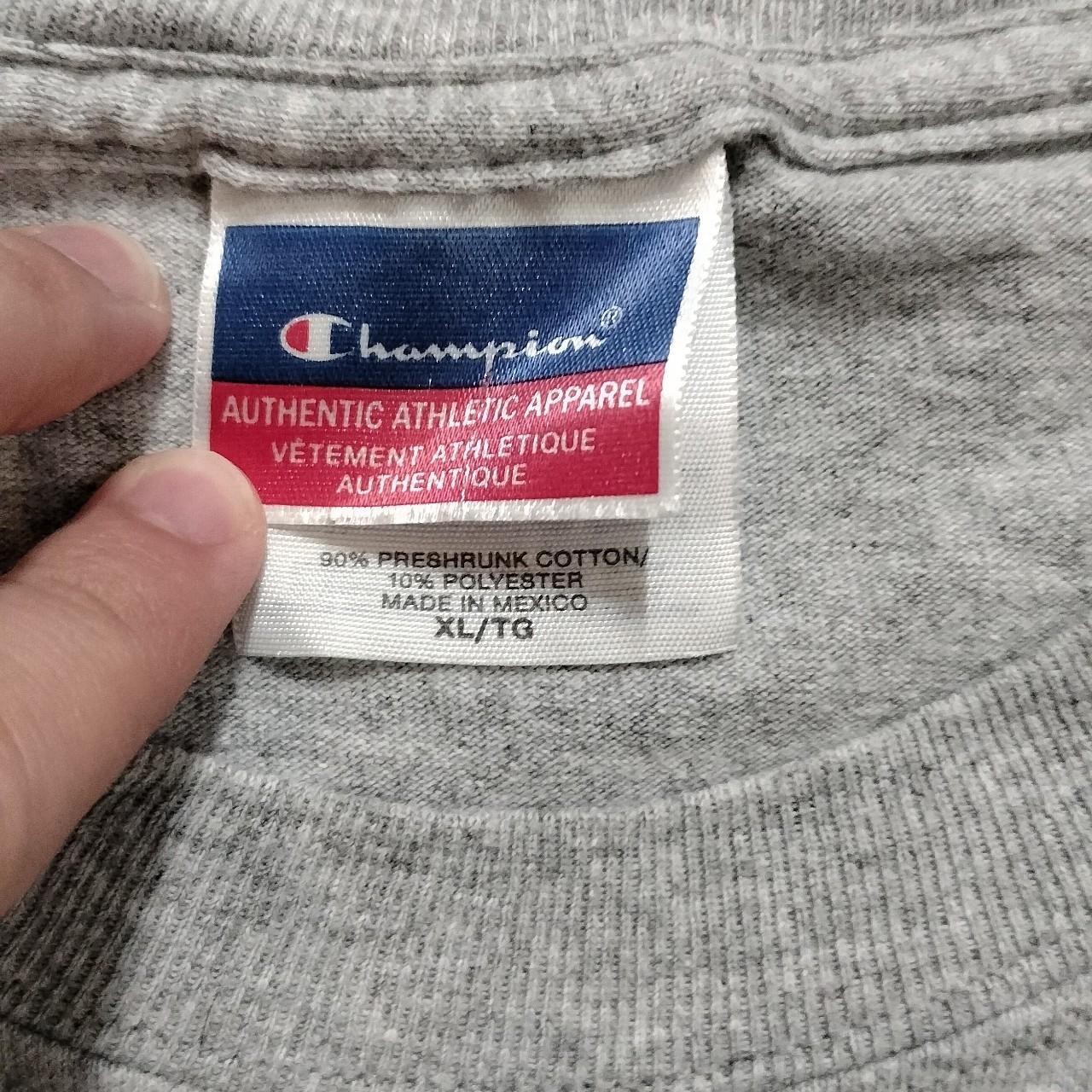 Champion t shirt outlet label