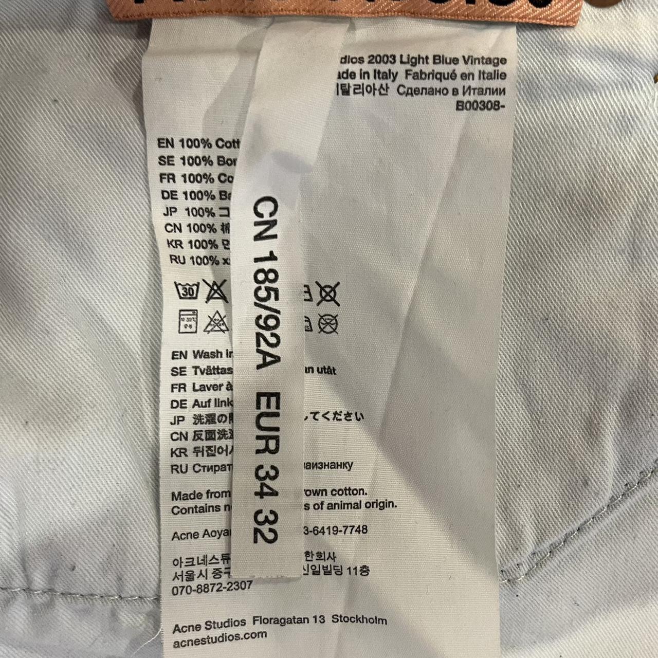 Acne Studios 2003 Light Blue Vintage RRP:690$ Size | Depop Acne Studios 2003 Light Blue Vintage RRP:690$ Size | Depop