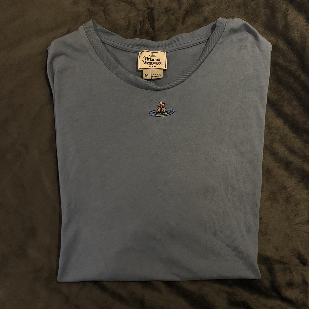 Vivienne Westwood Men's Blue T-shirt | Depop