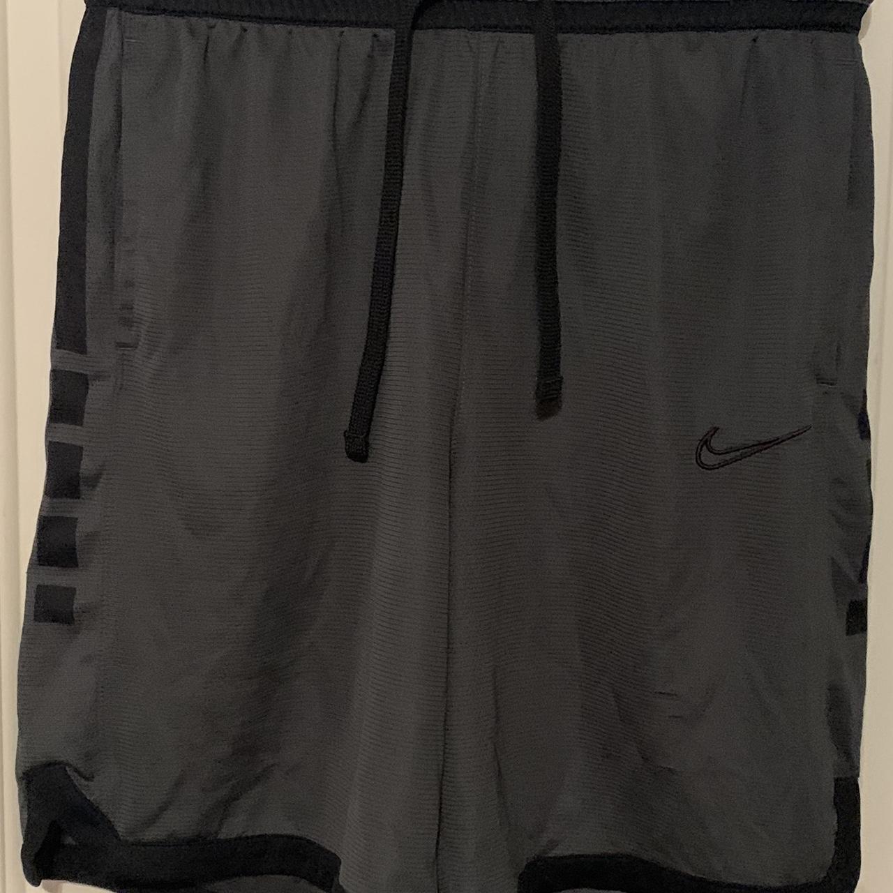 Black/Dark Grey Nike DriFit Shorts nike basketball Depop