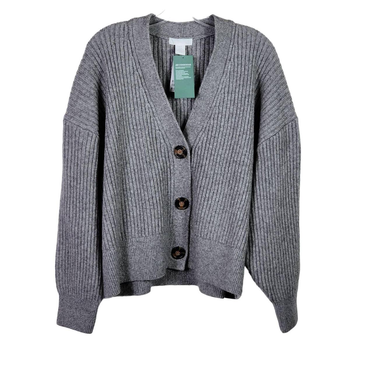 H&m Long Grey Cardigan Sweater H&M Men's Gray Grey Cardigan