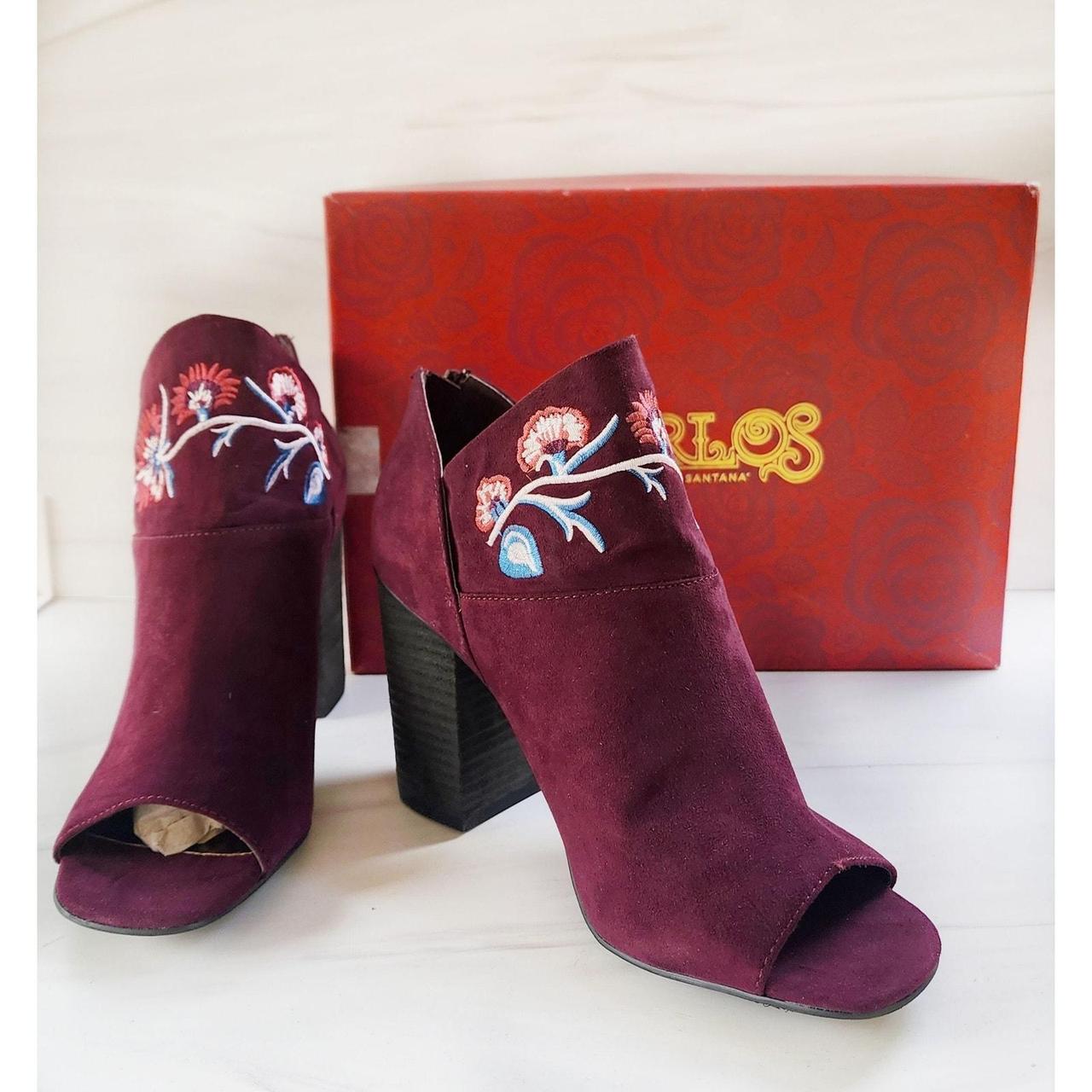 Carlos santana open toe booties hotsell