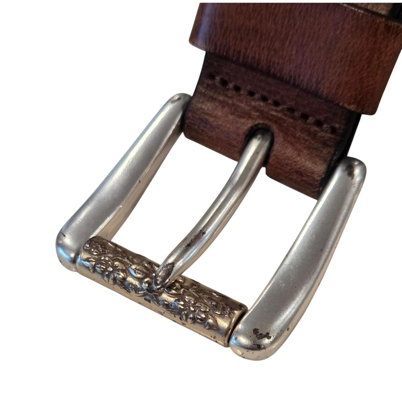 Fossil Women's Belt - Brown/Silver – Fossil Brown… - image 4