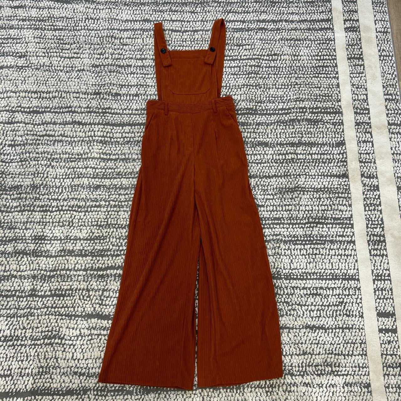 Cider Women's Orange Jumpsuit Depop