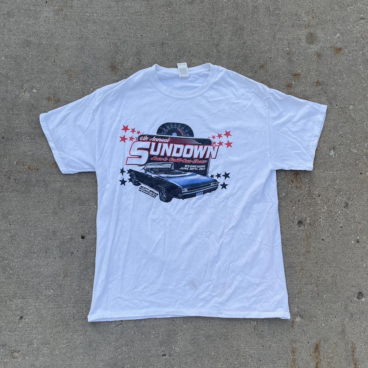 Vintage Race Car Graphic Tee Vintage Graphic... Depop
