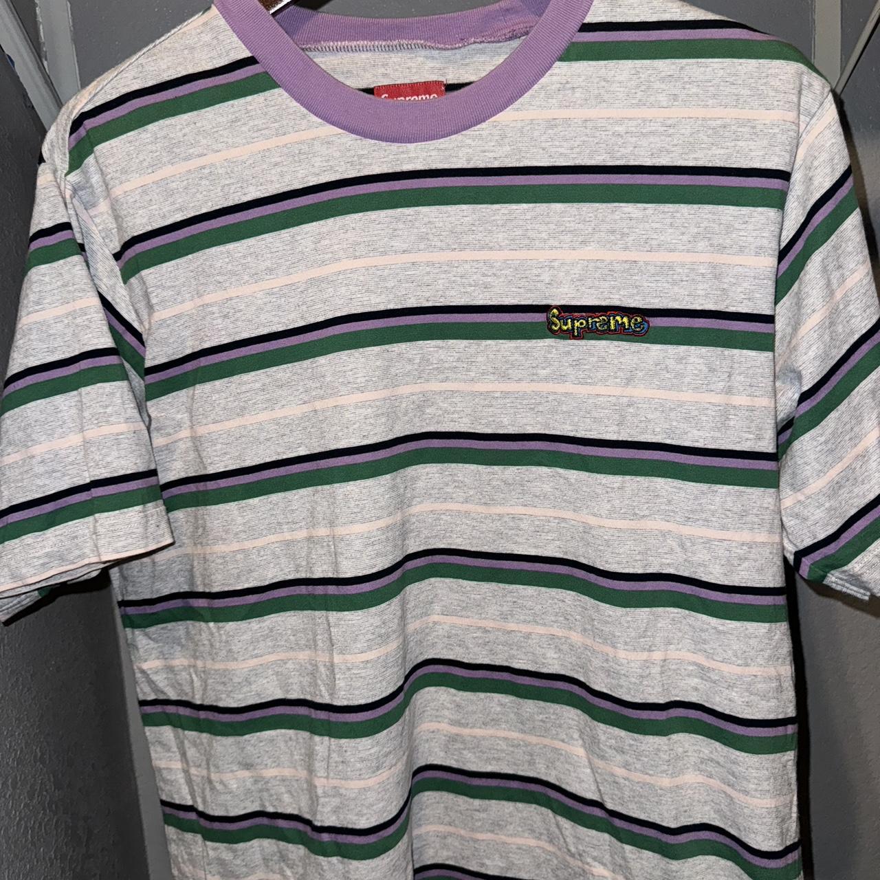 Supreme stripe online tee