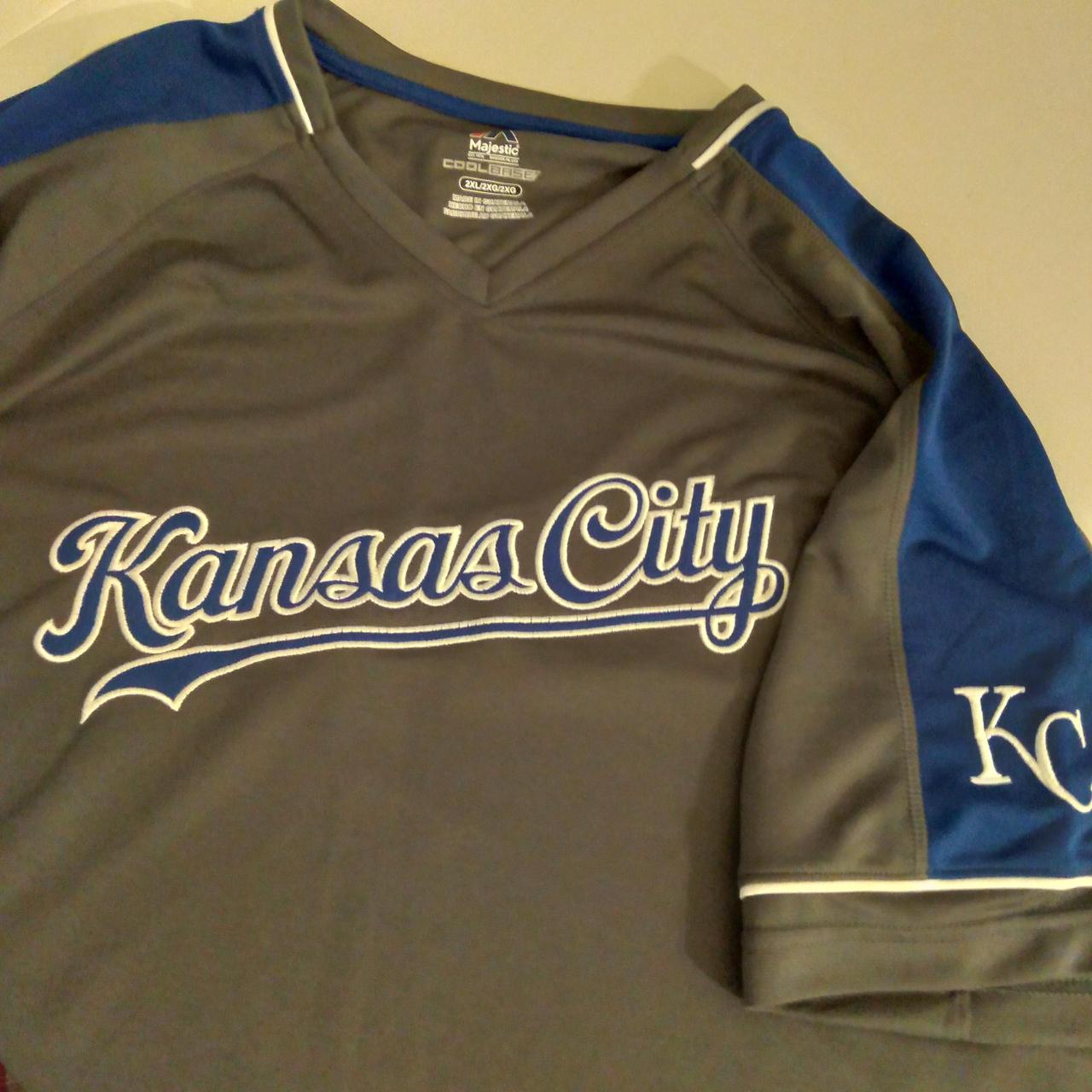 Majestic FlexBase Kansas City Royals Blank Jersey - Depop