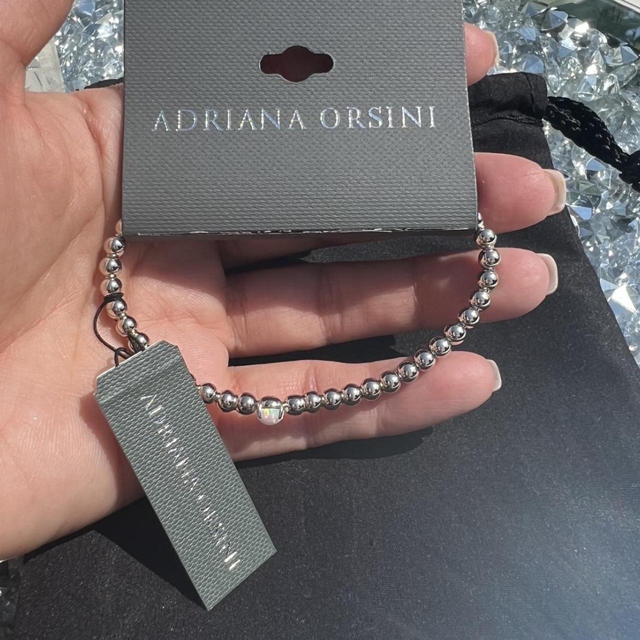 BEAUTIFUL ADRIANA ORSINI silver bracelet with cute... - Depop
