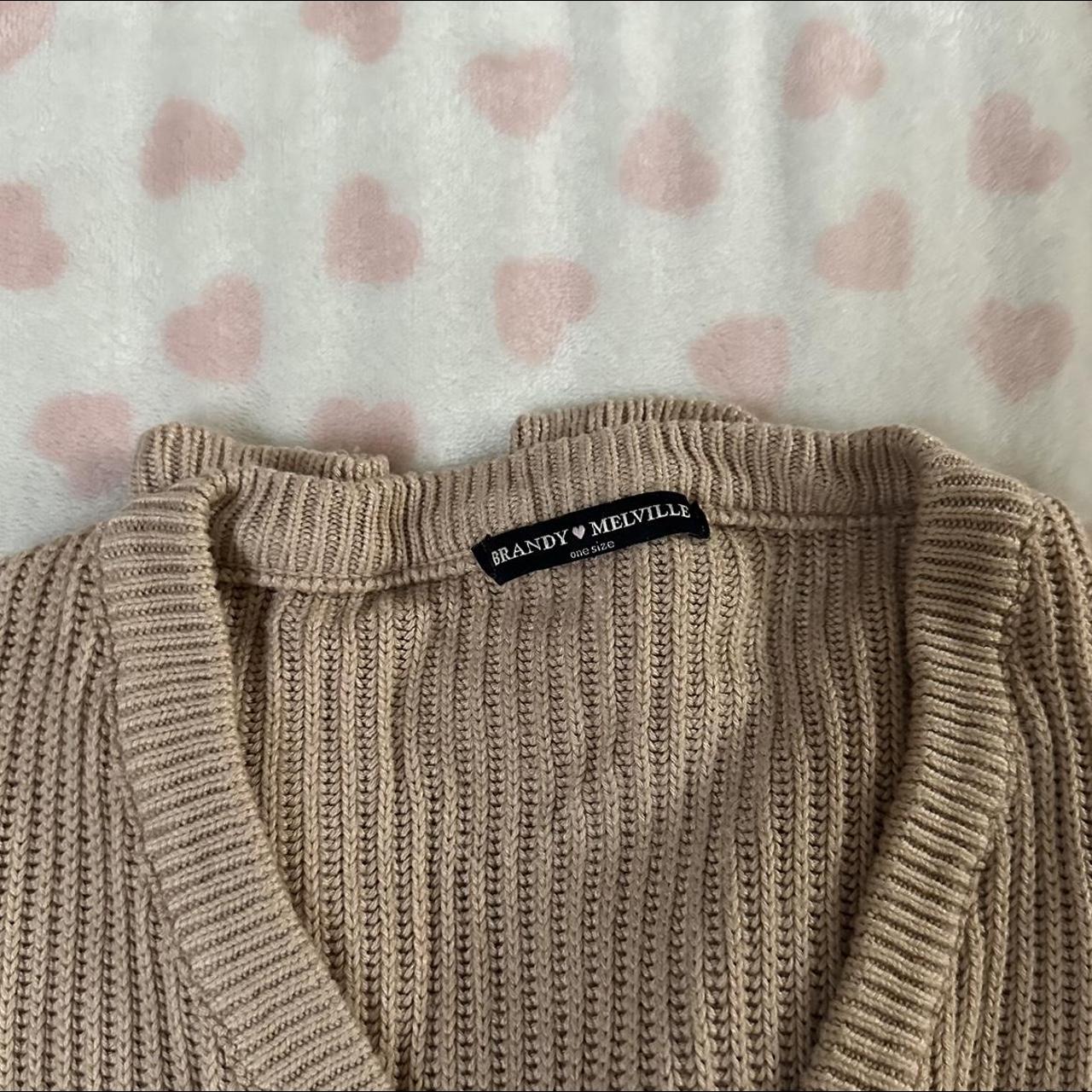 brandy melville knit sweater so cute and perf for... - Depop