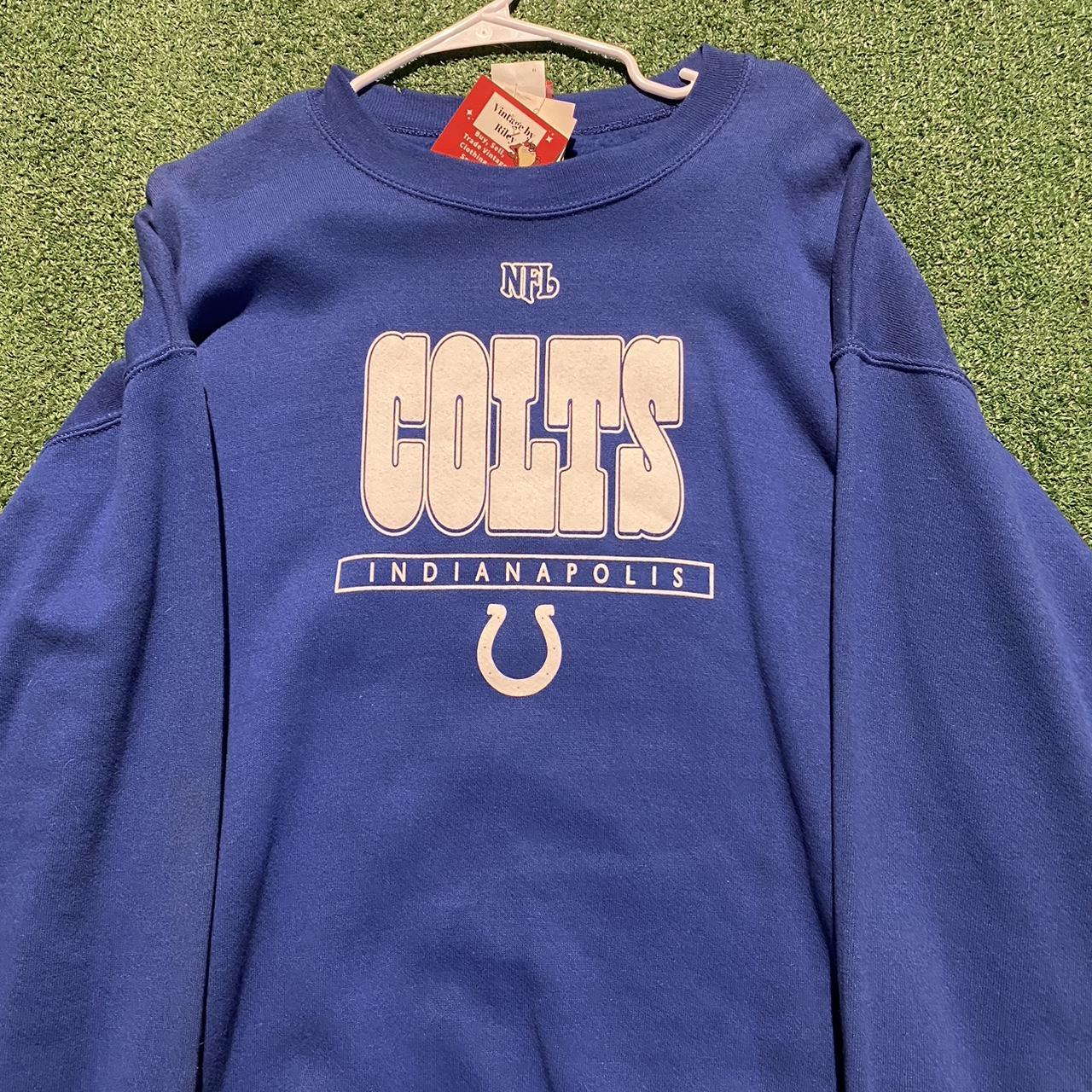 Vintage 90's Indianapolis Colts Crewneck Sweater - Depop