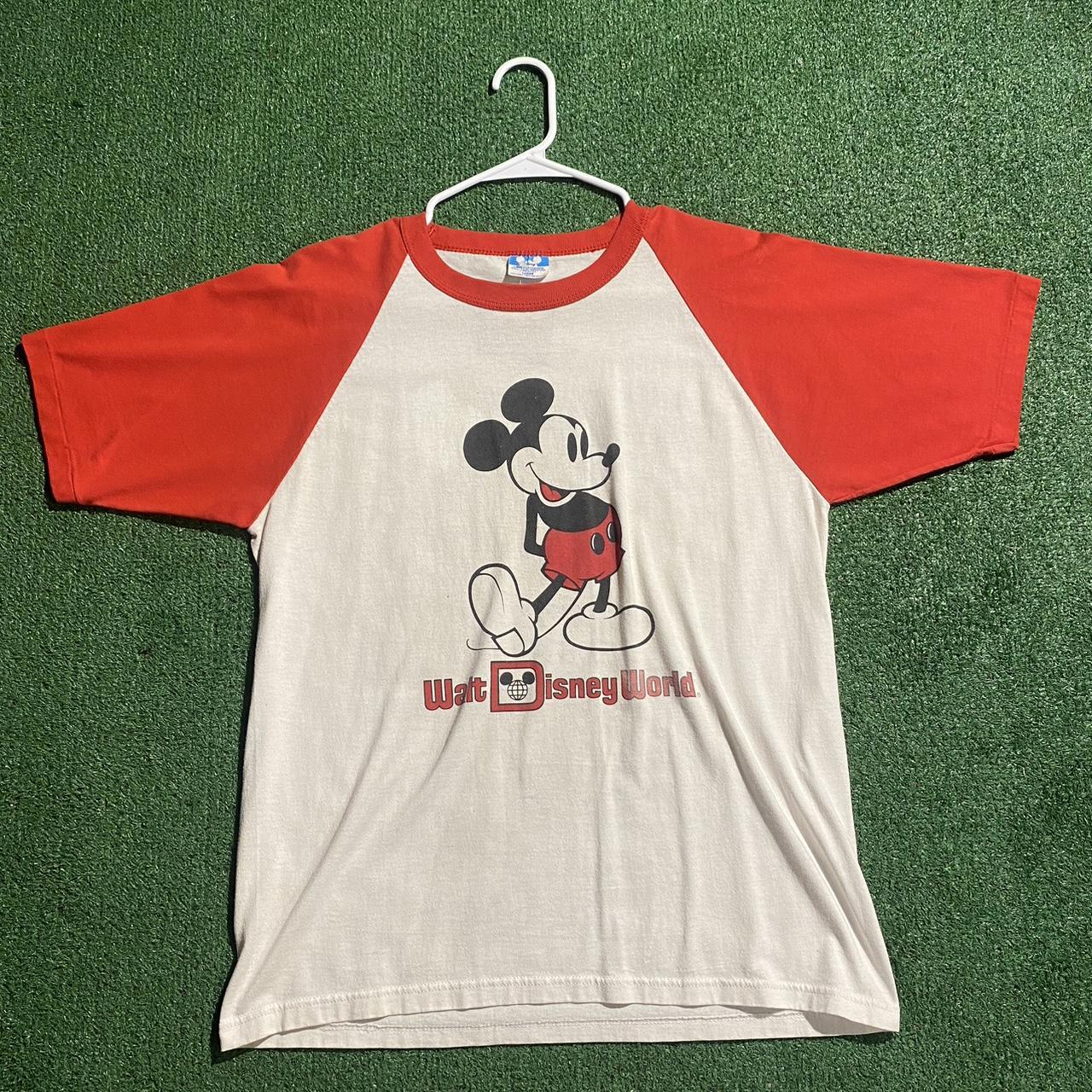 Vintage Mickey Mouse multi colored shirt -made in... - Depop