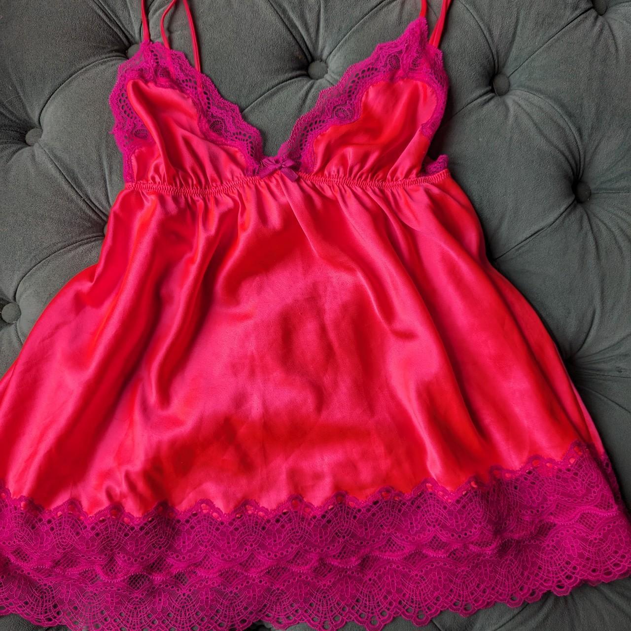 Victoria's Secret Summer Pink Lace Babydoll