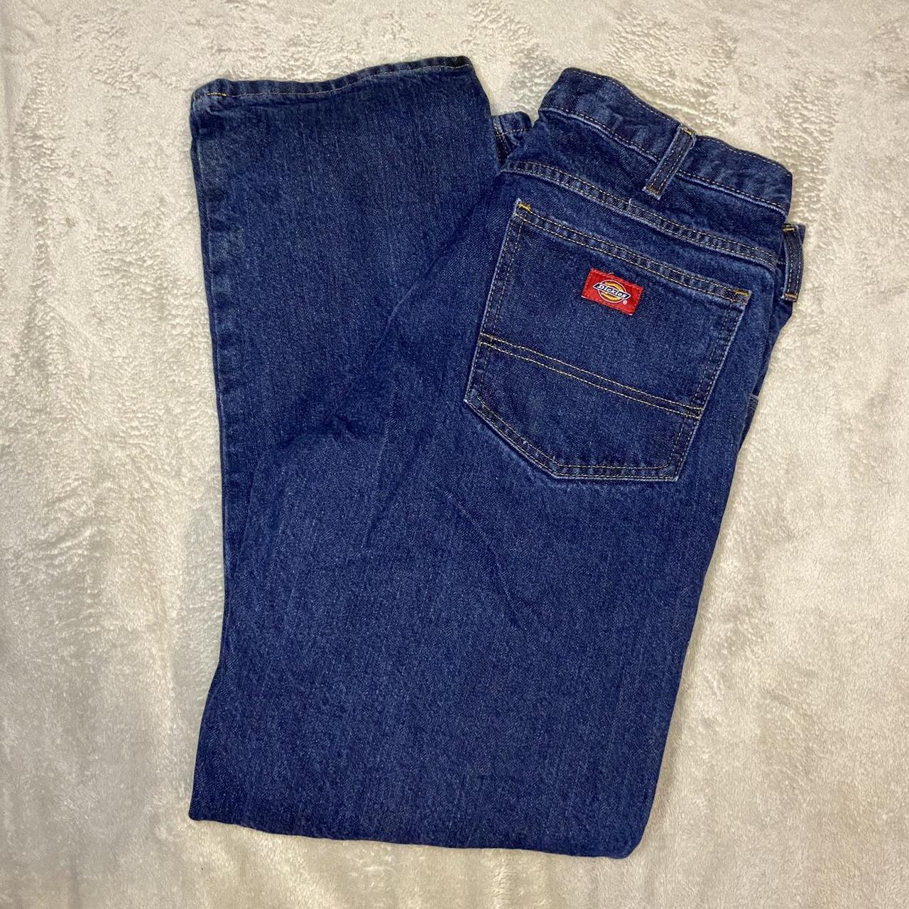 Dickies Jeans size dimensions waist 16’ length... - Depop