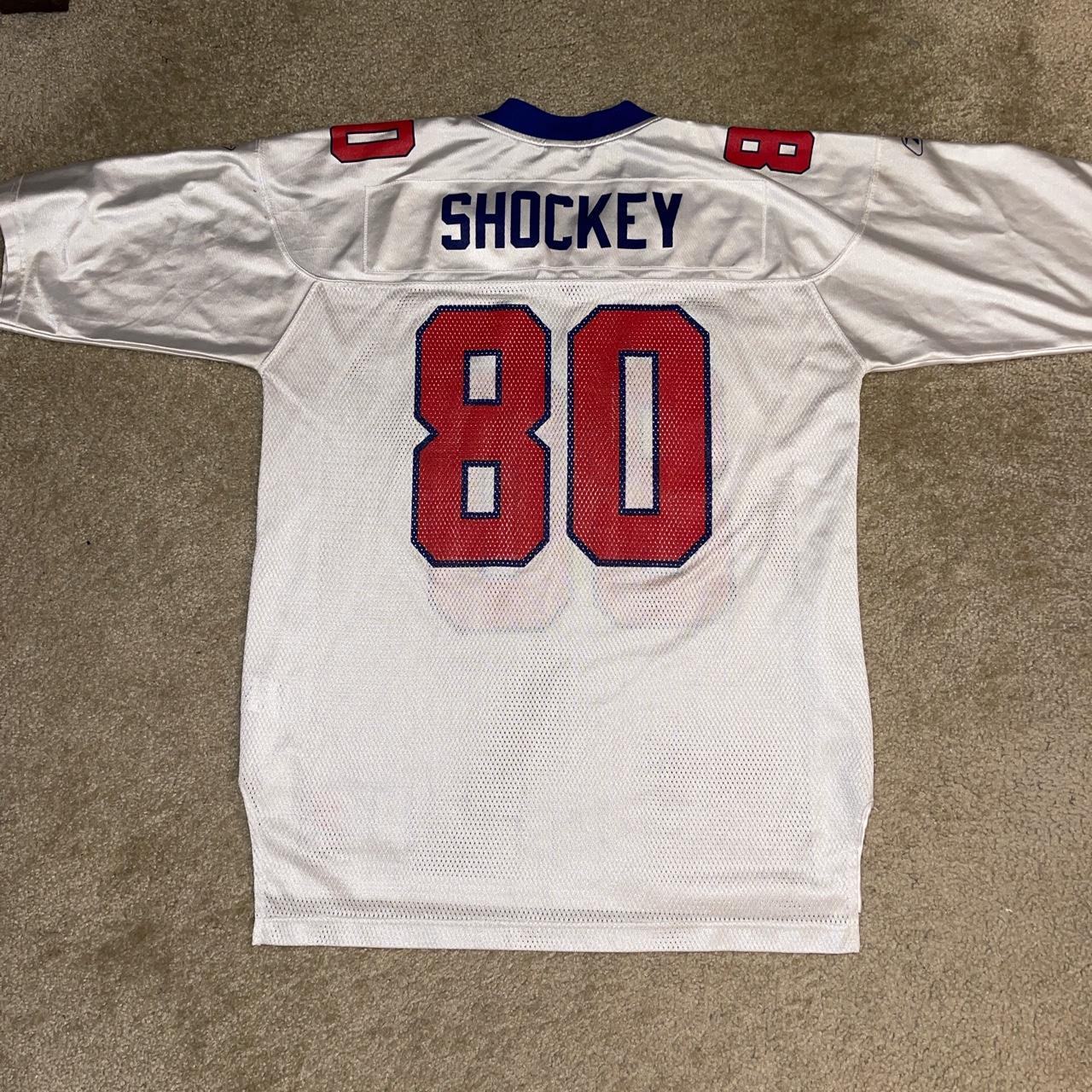 Jeremy Shockey New York Giants White Reebok Jersey - Depop