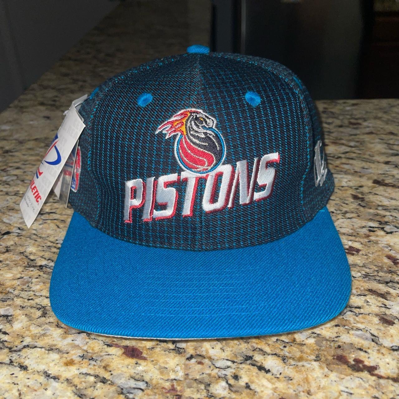 Detroit Pistons Vintage 90s Logo Athletic Snapback  - Depop