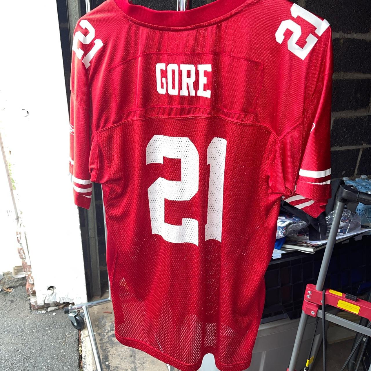 Vintage REEBOK San Francisco 49ers Frank Gore NFL Jersey Men's